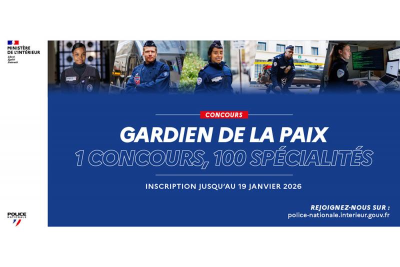 Recrutement gardien de la paix