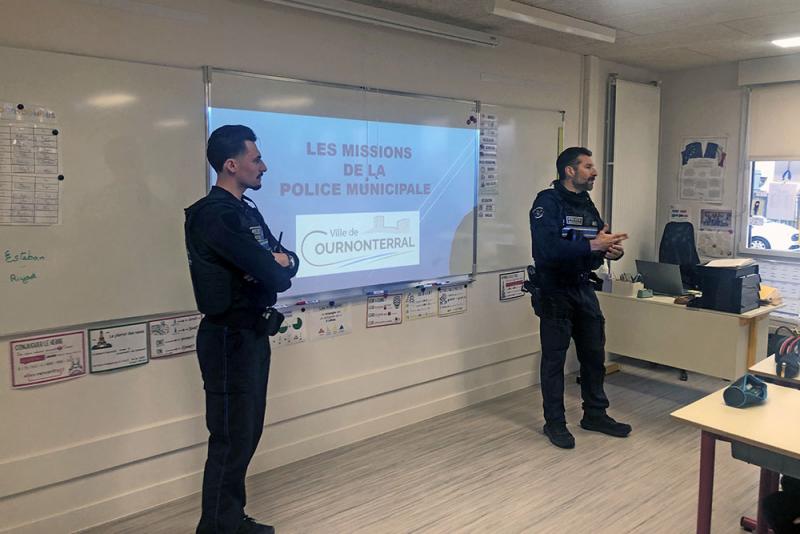 Rencontre avec des policiers municipaux