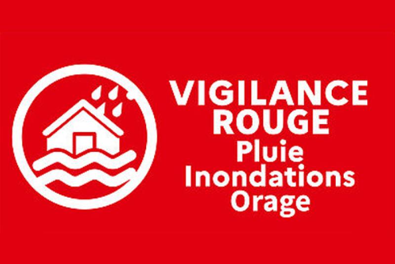 VIGILANCE ROUGE <br> Pluie-Inondation